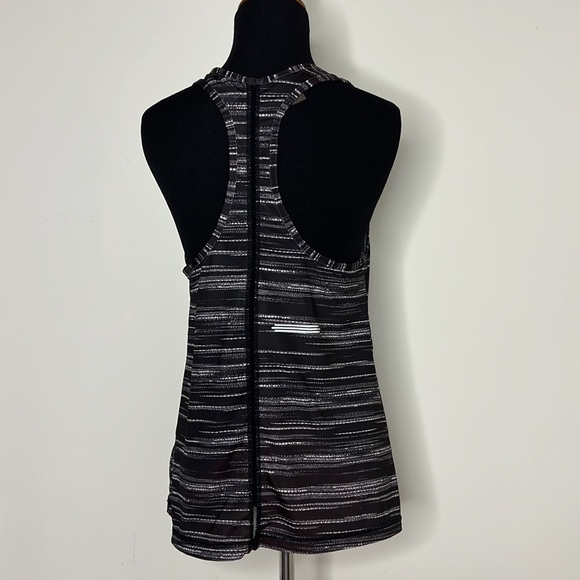 DANSKIN Black White Stripe Performance Tank Top S - Picture 6 of 7